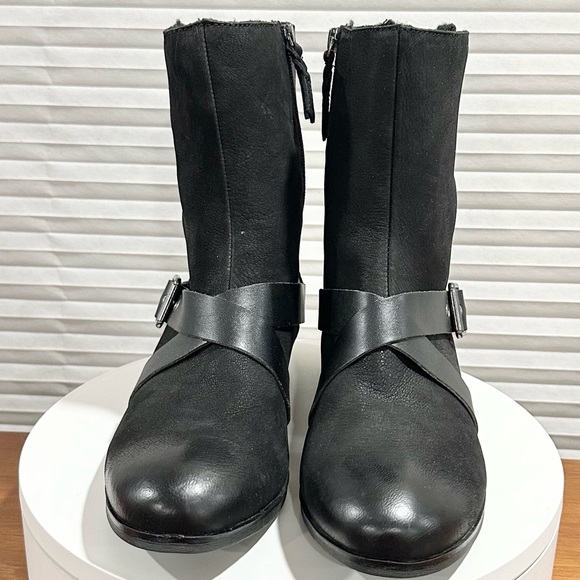 🌸SOLF WALK🌸 Rayne Black Ankle Boots Size: 11 - Picture 6 of 12